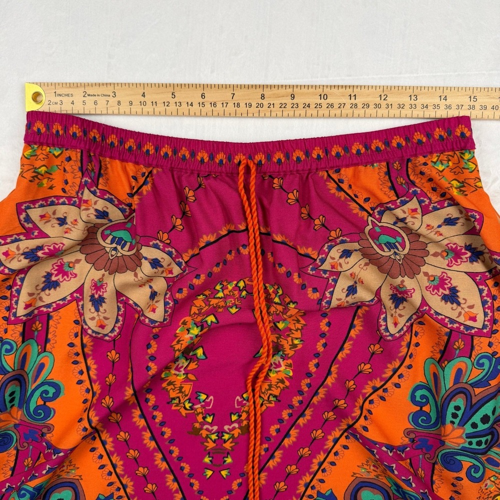 Whimsical Boho Paisley Maxi Skirt Hippie Festival Soft Surroundings Size Small - Picture 9 of 10